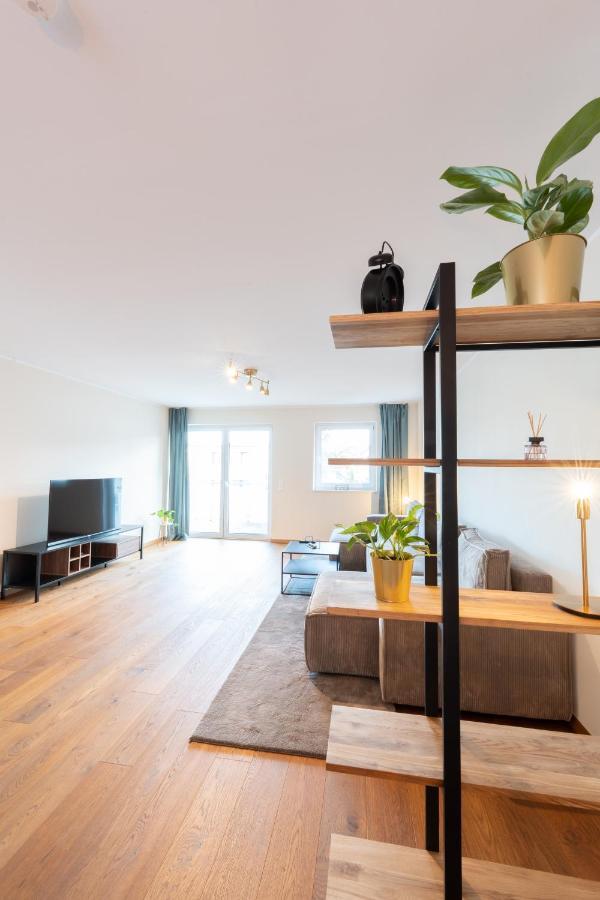 -Zentrale Wohnung-Balkon-Desingerkueche- Bielefeld Extérieur photo